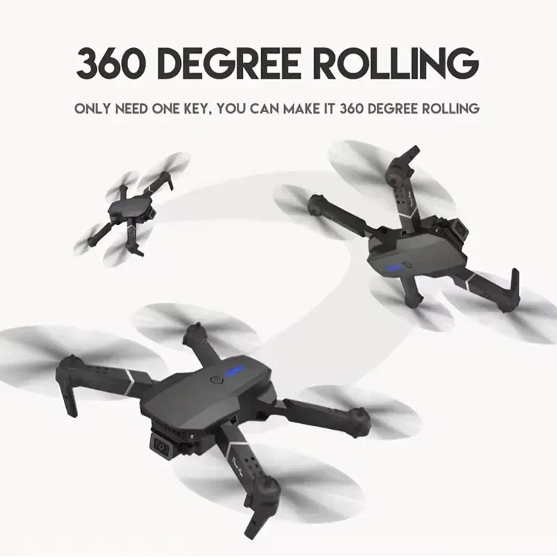 2024 New E88 Pro WIFI FPV Drone Wide Angle HD 4K 1080P Camera Height Hold RC Foldable Quadcopter Dron Helicopter Toys GiftCloudrixCloudrix14:193Black-Single-4K-Bag31650812Black - Single - 4K - Bag2024 New E88 Pro WIFI FPV Drone Wide Angle HD 4K 1080P Camera Height Hold RC Foldable Quadcopter Dron Helicopter Toys Gift