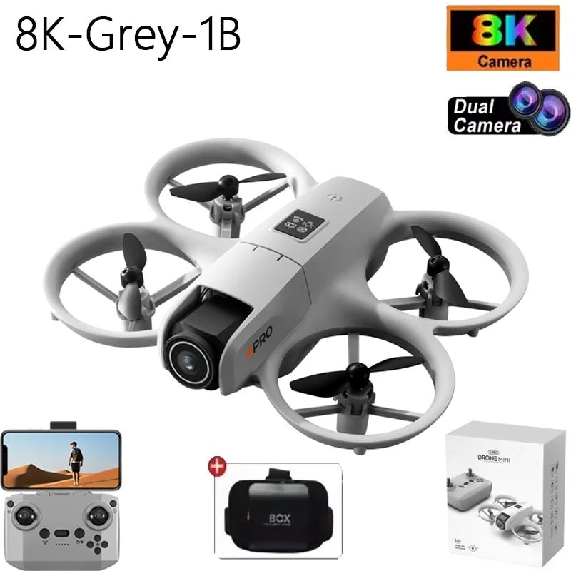 2025 NEW i1PRO Mini Drone Brushless Motor 8K Dual Camera HD Gesture Photography Quadcopters Intelligence Obstacles Avoidance UAVCloudrixCloudrix14:108K-Grey-1B-VR703091168K - Grey - 1B - VR2025 NEW i1PRO Mini Drone Brushless Motor 8K Dual Camera HD Gesture Photography Quadcopters Intelligence Obstacles Avoidance UAV