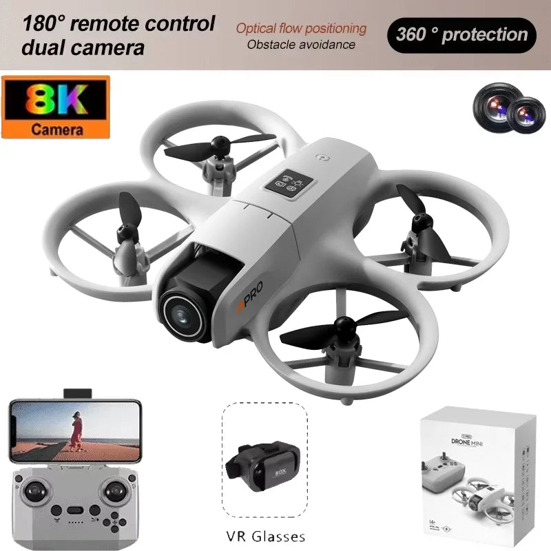 2025 NEW i1PRO Mini Drone Brushless Motor 8K Dual Camera HD Gesture Photography Quadcopters Intelligence Obstacles Avoidance UAV