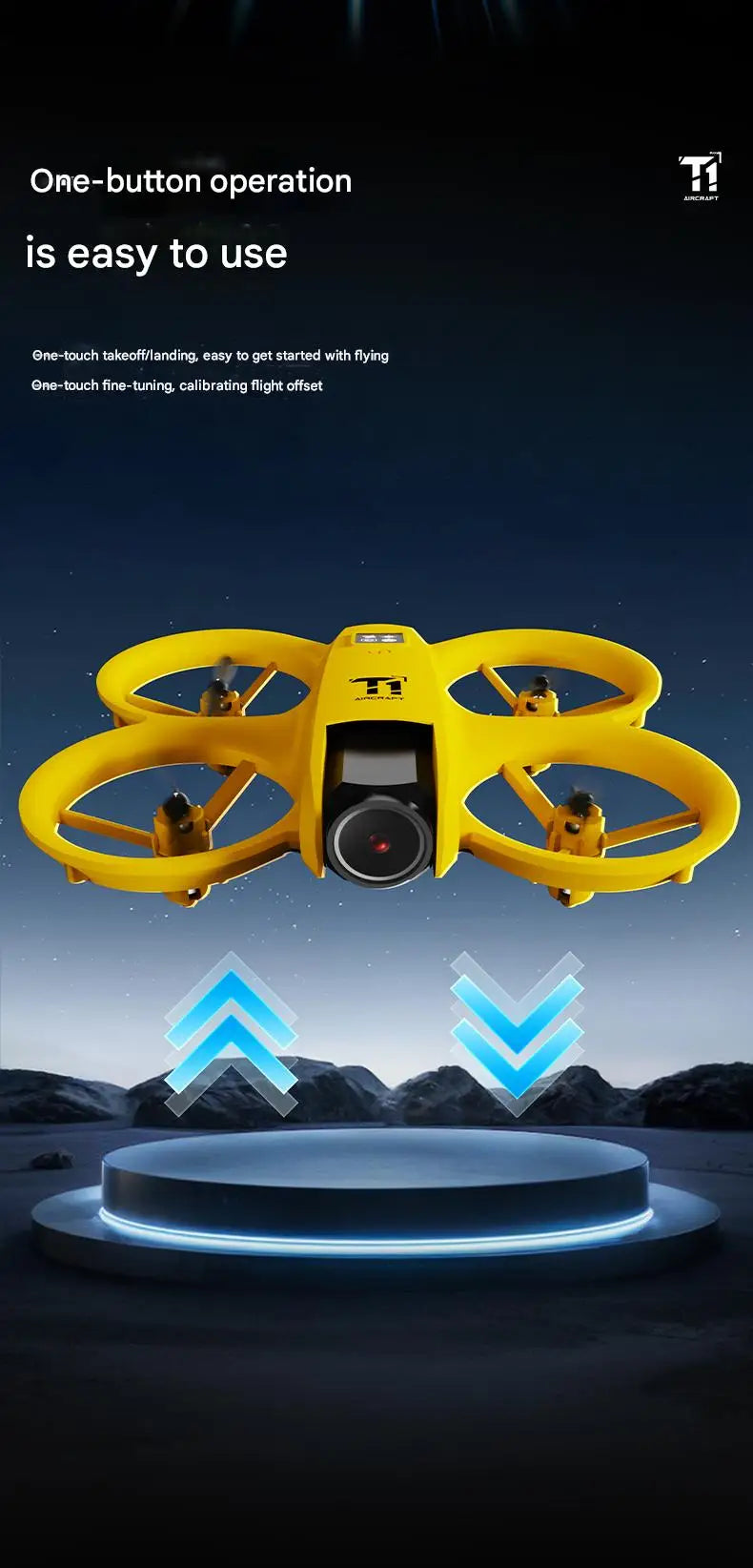 New T1 Professional Drone 8K HD Wide-Angle Camera WiFi FPV Height Hold Foldable RC Drone Quadrotor Helicopter Toy Holiday Gifts