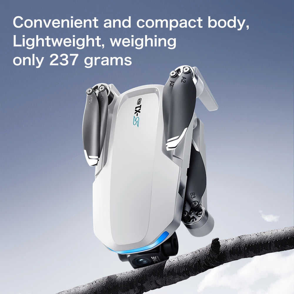 S-X1 New 5G GPS 8K HD EIS Cameras Drone with Screens 3-Axis Anti-shake Gimbal 8K Aerial Brushless Drones RC Quadcopters Mini UAV