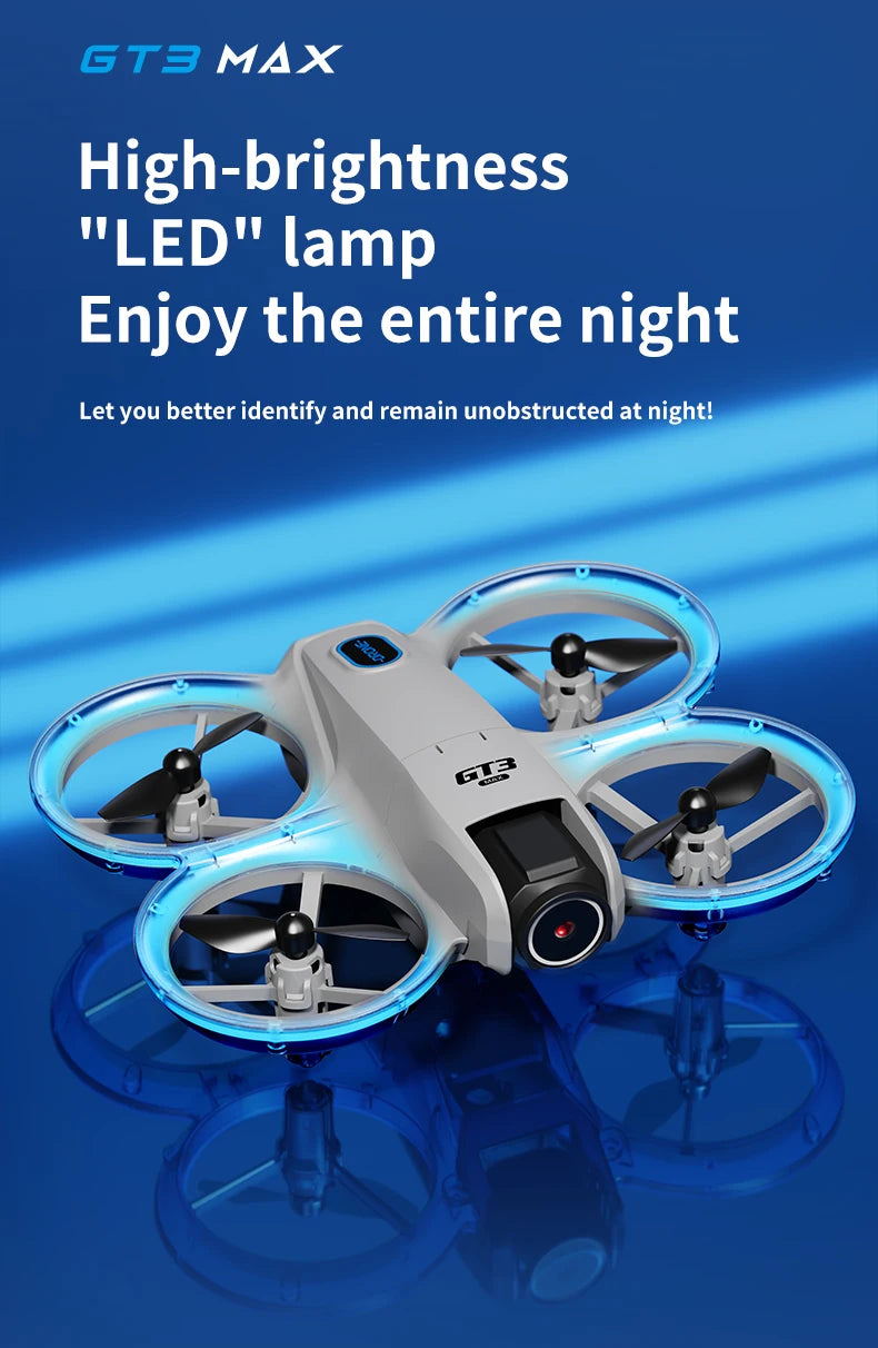 New GT3 RC Drone 8K 5G 2.4G GPS Professional HD Aerial Photography Remote Control Aircraft HD Dual Cameras Quadcopter Toys Gifts