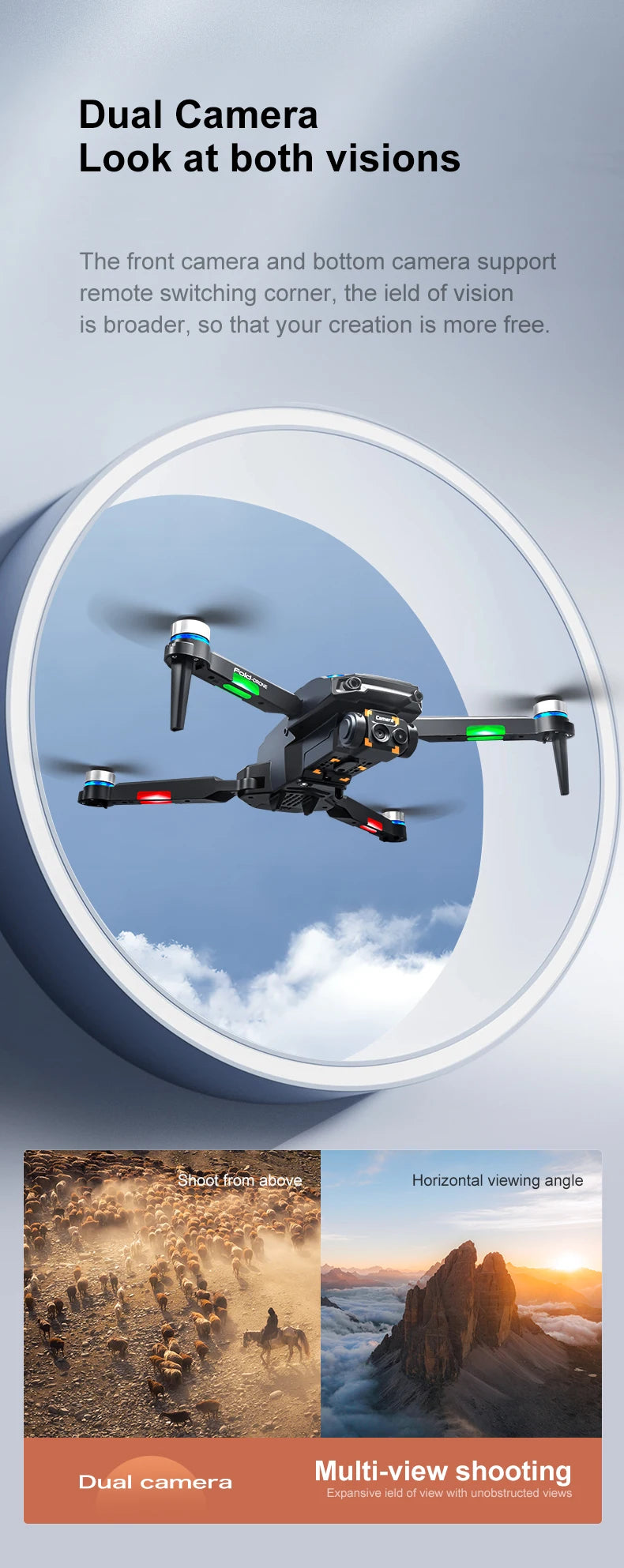 RG806 MAX Drone 8K HD Dual Cameras 5G GPS Aerial Photography 360° Obstacle Avoidance Live Video Security Surveillance Quadcopter