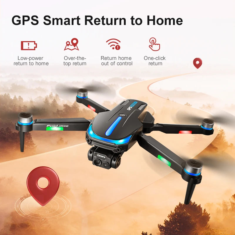 RG806 MAX Drone 8K HD Dual Cameras 5G GPS Aerial Photography 360° Obstacle Avoidance Live Video Security Surveillance Quadcopter