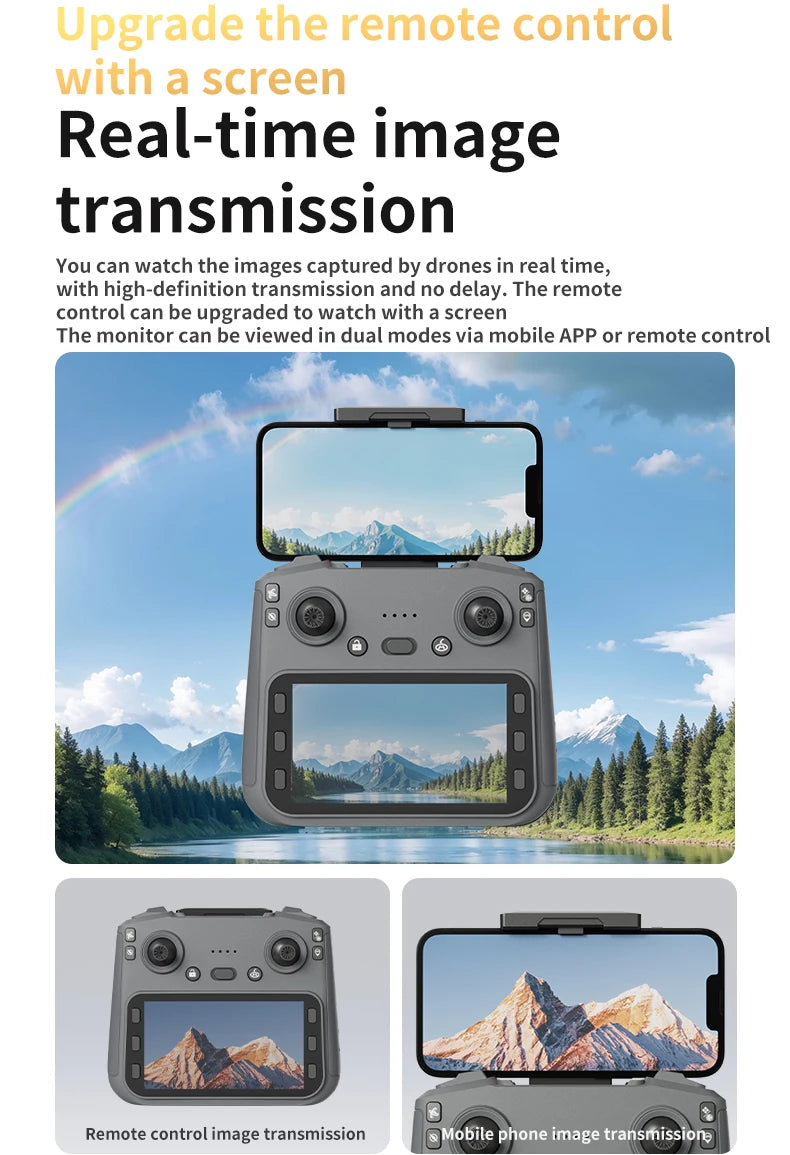 L106-1PRO GPS Professional Drone With 4K HD Camera Screen Remote 5G WIFI 3KM EIS Obstacle Avoidance FPV Brushless Quadcopter