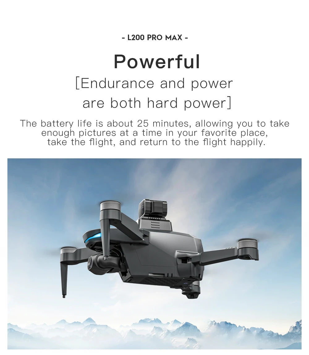 LYZRC L200 Pro MAX Drone Professional 4K HD Camera With Obstacle Avoidance 2-Axis Gimbal GPS 5G WIFI FPV RC Dron Quadcopter 216g
