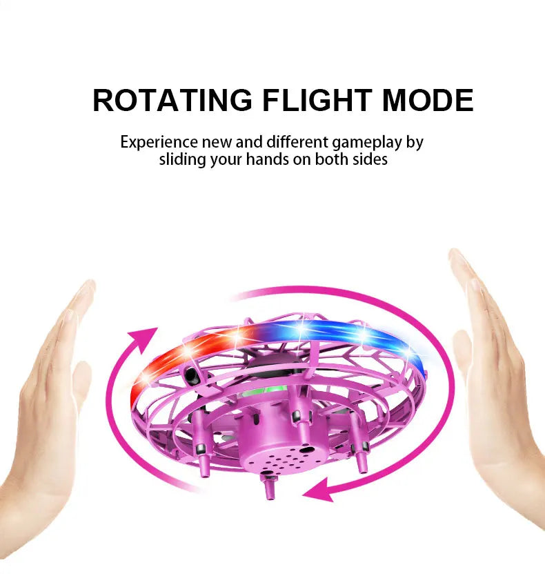UFO induction aircraft remote control aircraft flying ball drone gesture intelligent suspended flying saucer children's toy boy