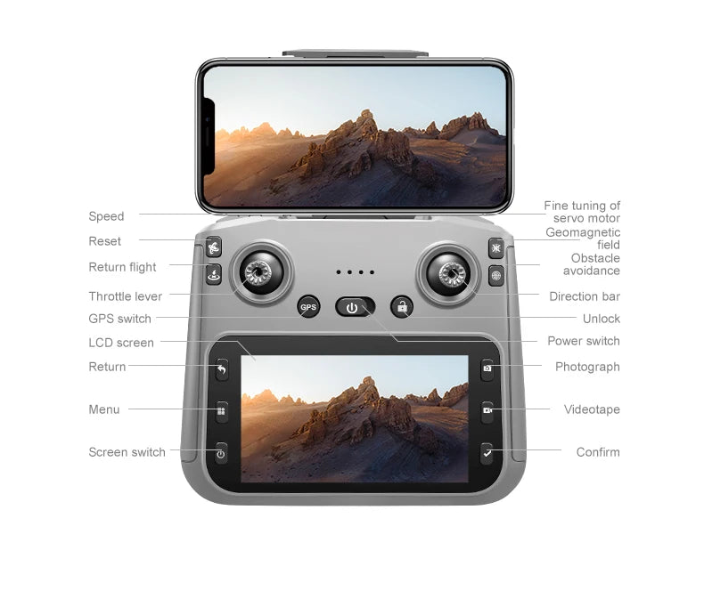 RG806 MAX Drone 8K HD Dual Cameras 5G GPS Aerial Photography 360° Obstacle Avoidance Live Video Security Surveillance Quadcopter