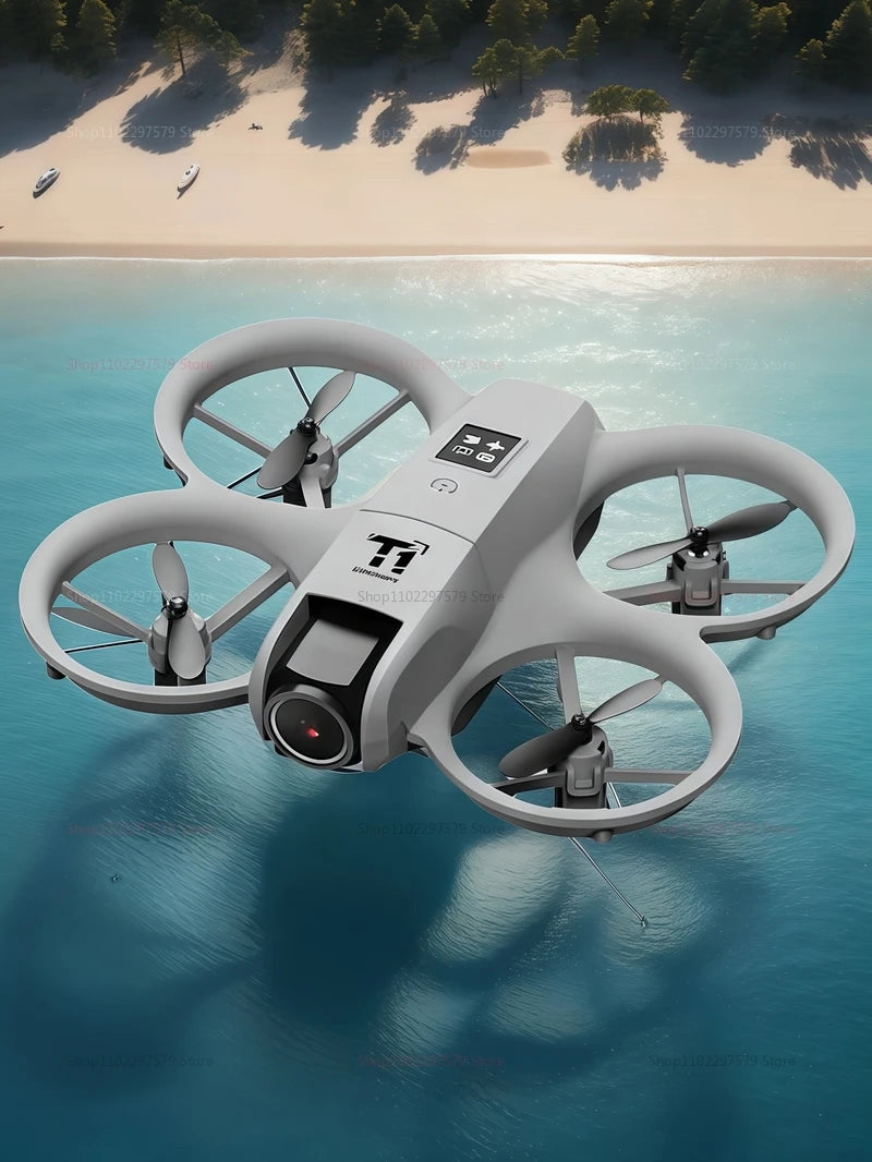 New T1 Professional Drone 8K HD Wide-Angle Camera WiFi FPV Height Hold Foldable RC Drone Quadrotor Helicopter Toy Holiday Gifts