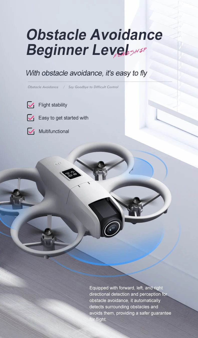 2025 NEW i1PRO Mini Drone Brushless Motor 8K Dual Camera HD Gesture Photography Quadcopters Intelligence Obstacles Avoidance UAV