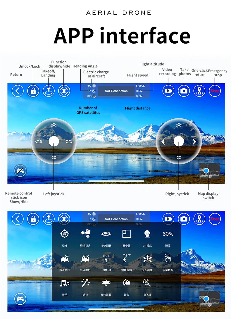 L106-1PRO GPS Professional Drone With 4K HD Camera Screen Remote 5G WIFI 3KM EIS Obstacle Avoidance FPV Brushless Quadcopter