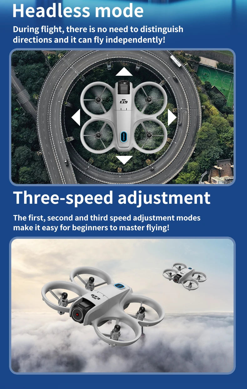 Xiaomi Gt3 Max Drone 8k Hd Aerial Photography Large Screen Optical Flow Positioning Brushless Intelligent Obstacle Avoidance