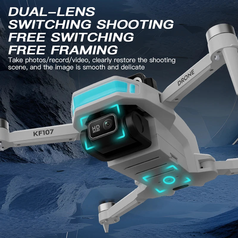 KF107 Professional Drone GPS 4K Aerial HD Avoidance Photography Obstacle Avoidance Foldable Brushless Rc Quadcopter