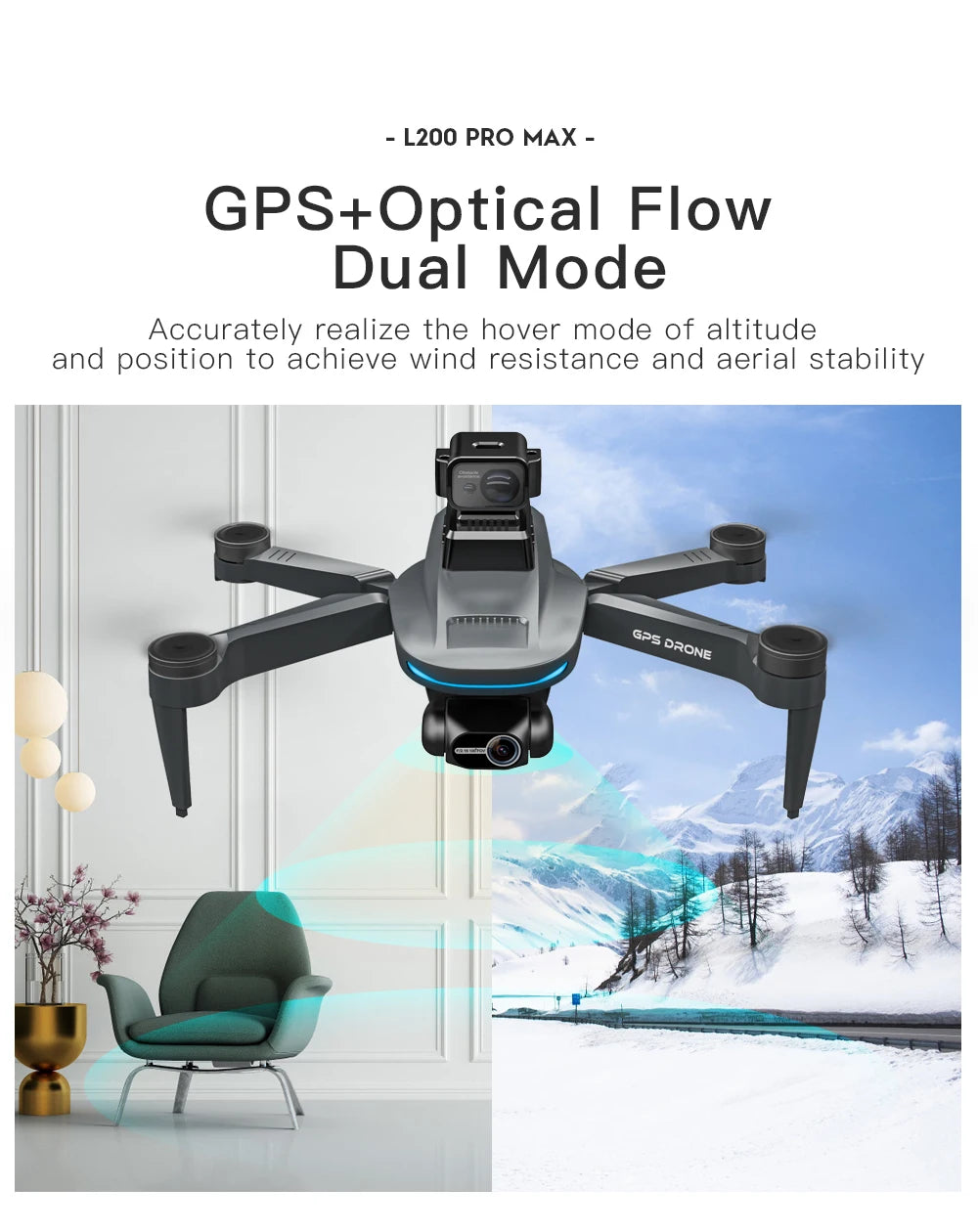 LYZRC L200 Pro MAX Drone Professional 4K HD Camera With Obstacle Avoidance 2-Axis Gimbal GPS 5G WIFI FPV RC Dron Quadcopter 216g