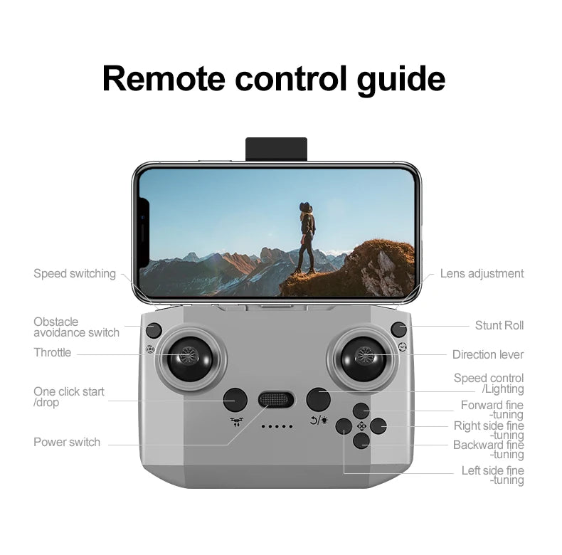 GT3 Mini RC Drone 4K Dual Aerial HD Photography Optical Flow Positioning Obstacle Avoidance UAV Remote Control Quadcopter