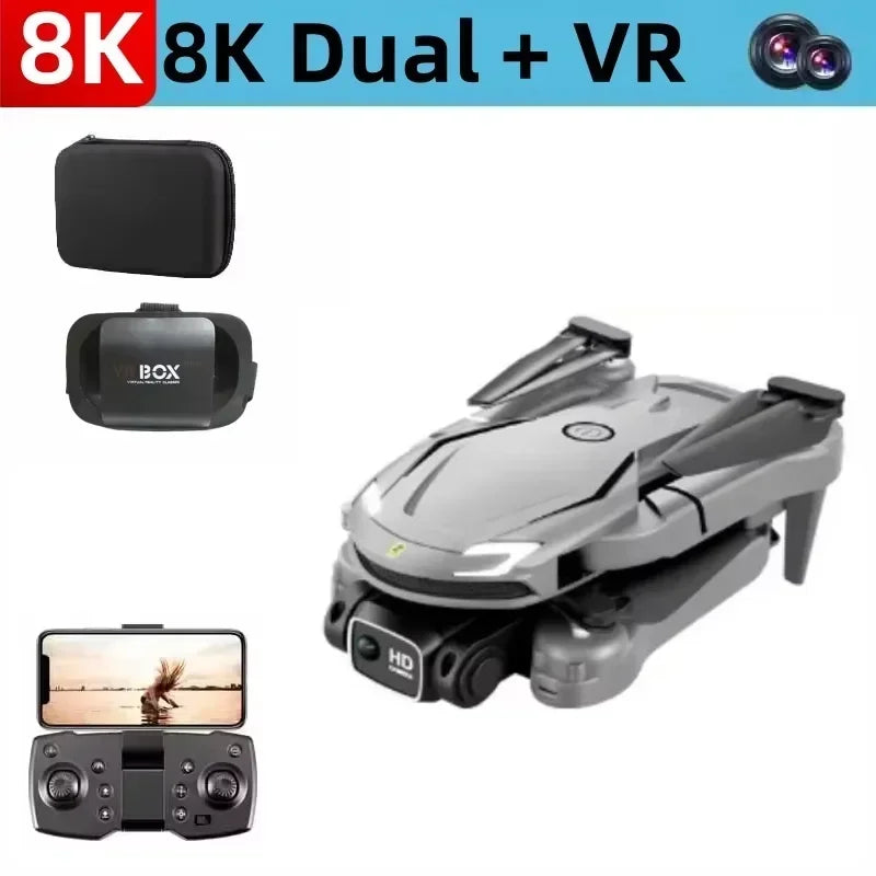 V88 Professional Drone 8K Wide-Angle HD 1080P Camera WiFi FPV Height Hold Foldable RC Drone Quadrotor Helicopter Children's Toy