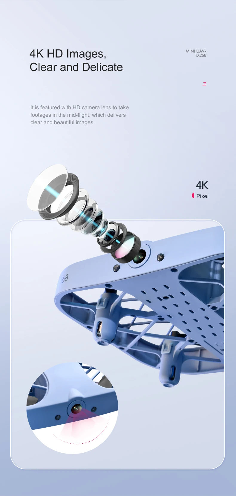 JJRC H107 8k Drone wifi fpv drones with camera hd 4k remote control helicopter Plane Pocket Quadcopter Christmas Gift for boys