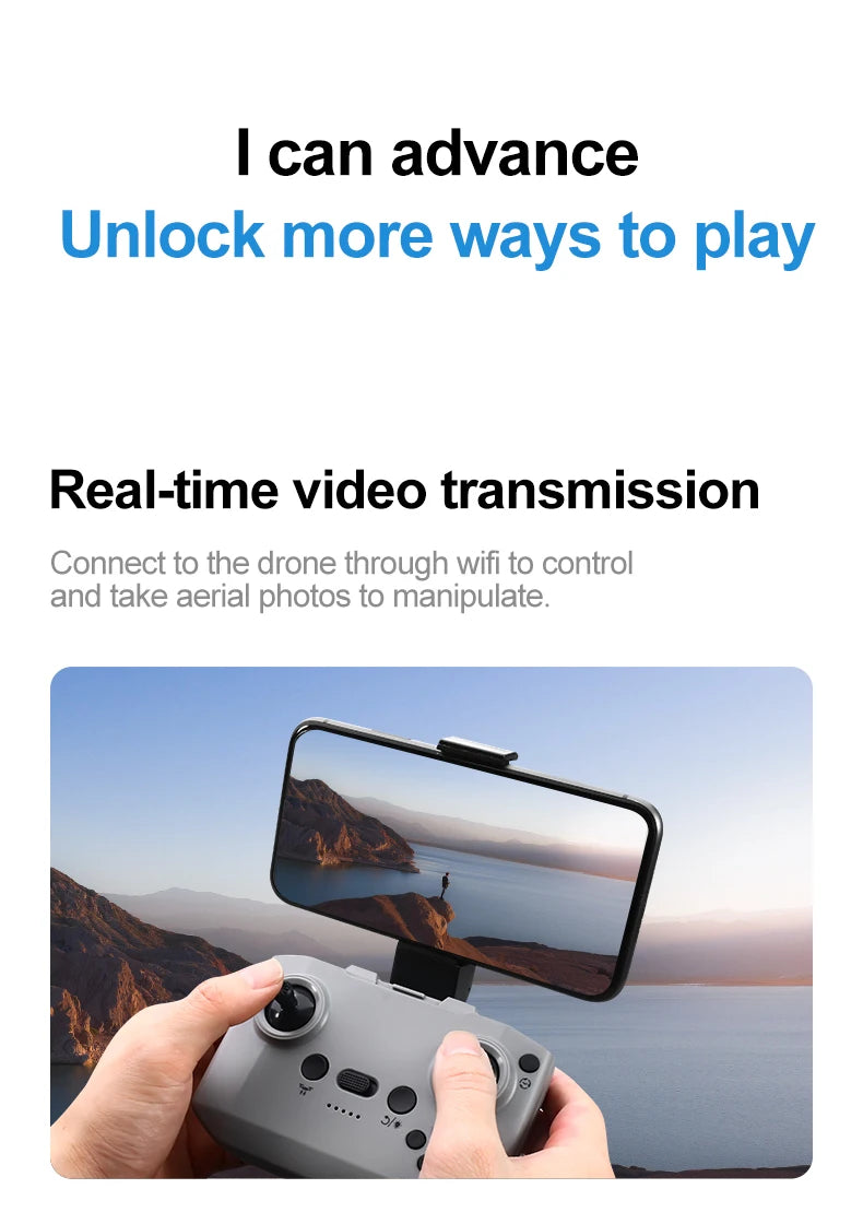 Xiaomi Gt3 Max Drone 8k Hd Aerial Photography Large Screen Optical Flow Positioning Brushless Intelligent Obstacle Avoidance