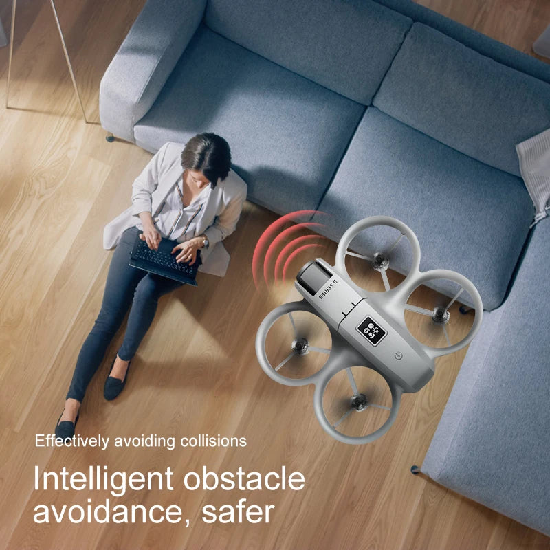 NEW D16 RC Drone Mini Optical Flow Obstacle Avoidance 180 ° Electrically Adjustable 8K Dual Camera Remote-controlled Quadcopters