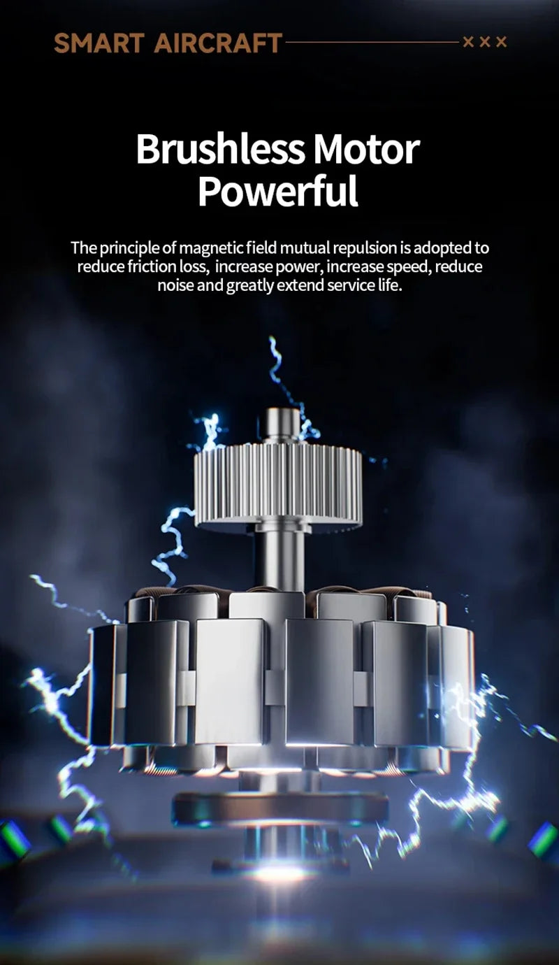 M5 Drone Professional 8K Wide-Angle HD Triple Camera WiFi FPV Height Hold RC Drone Aircraft Quadrotor Adult Children's Toys Gift