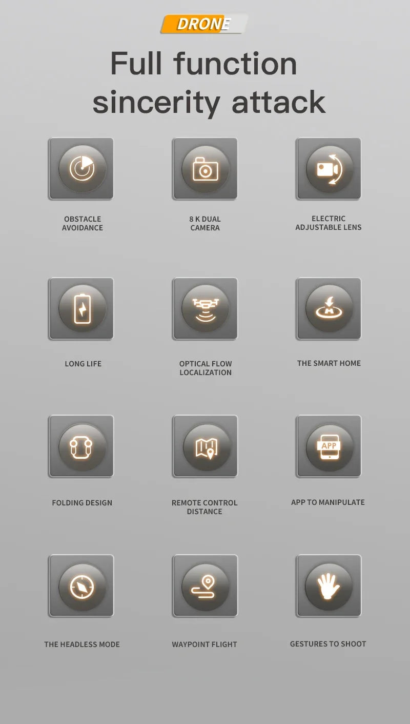 Xiaomi P15 Drone 4K Professional Camera 8K GPS HD Aerial Photography Dual-Camera Omnidirectional Obstacle Avoidance Drone