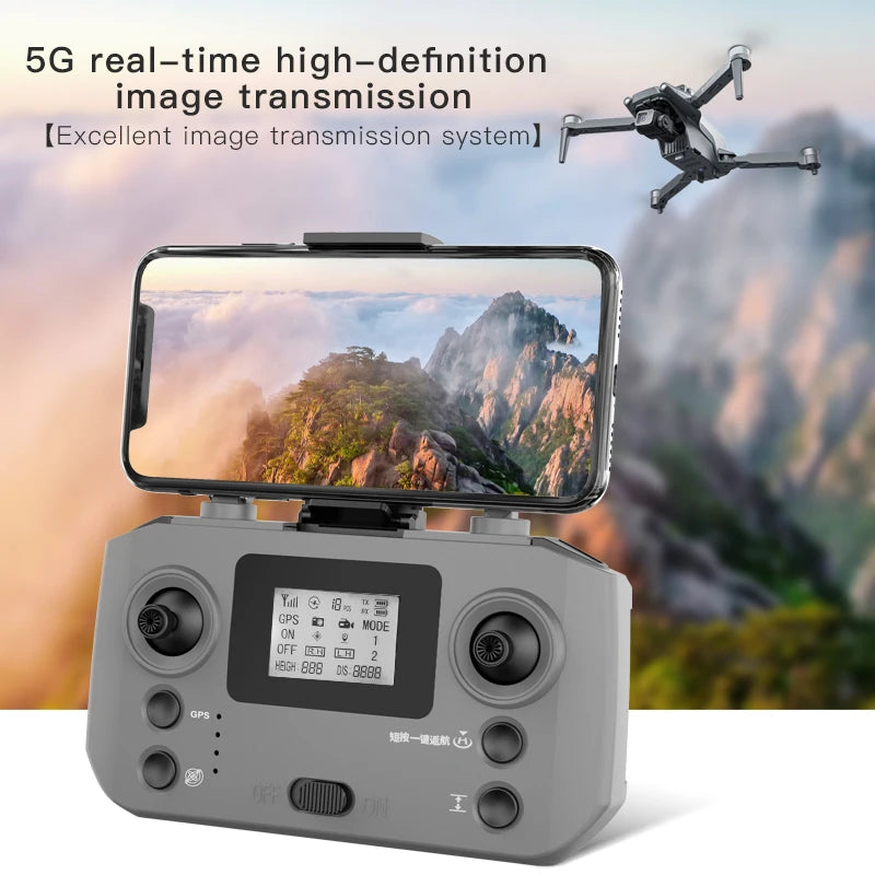 2025 New L600 PRO MAX GPS Drone 5KM 4K Professional HD Dual Camera 3-Axis Gimbal 360 Obstacle Avoidance Brushless Quadcopter Toy