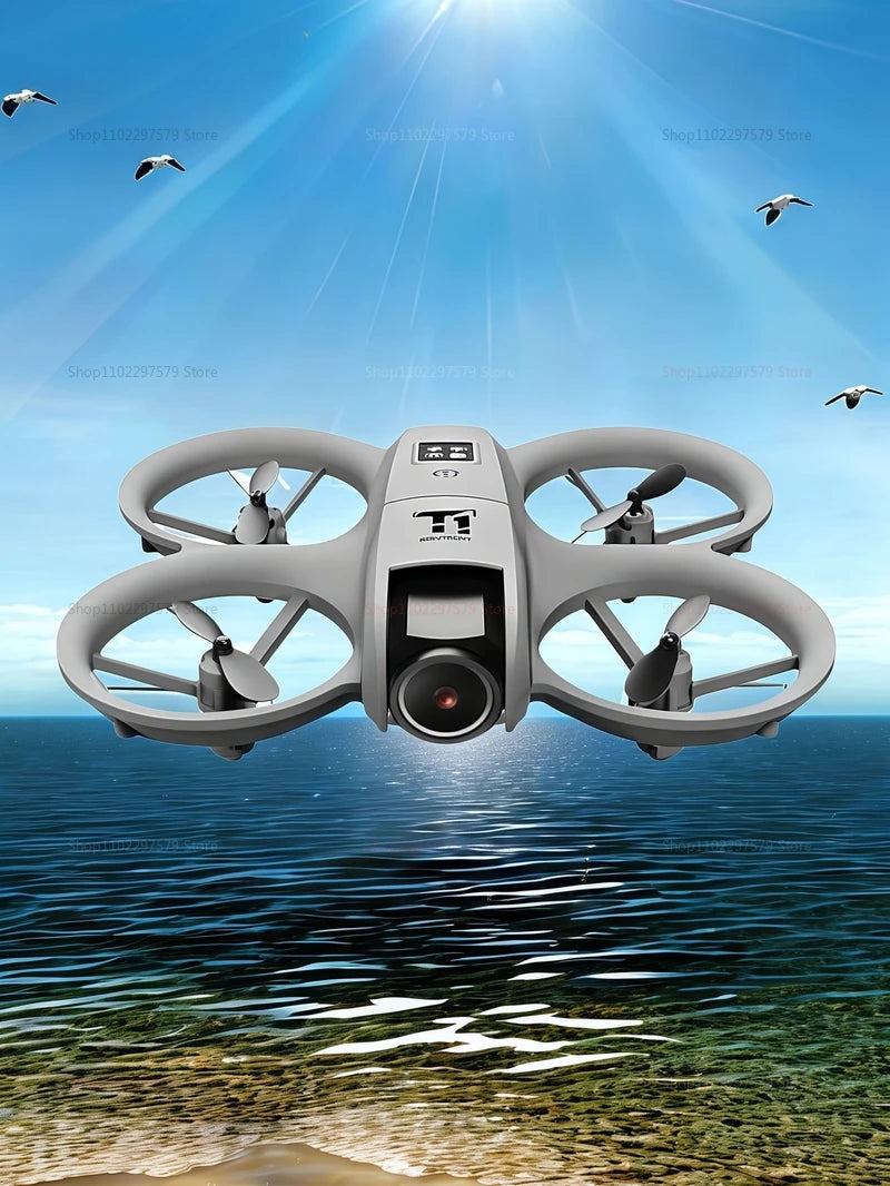 New T1 Professional Drone 8K HD Wide-Angle Camera WiFi FPV Height Hold Foldable RC Drone Quadrotor Helicopter Toy Holiday Gifts