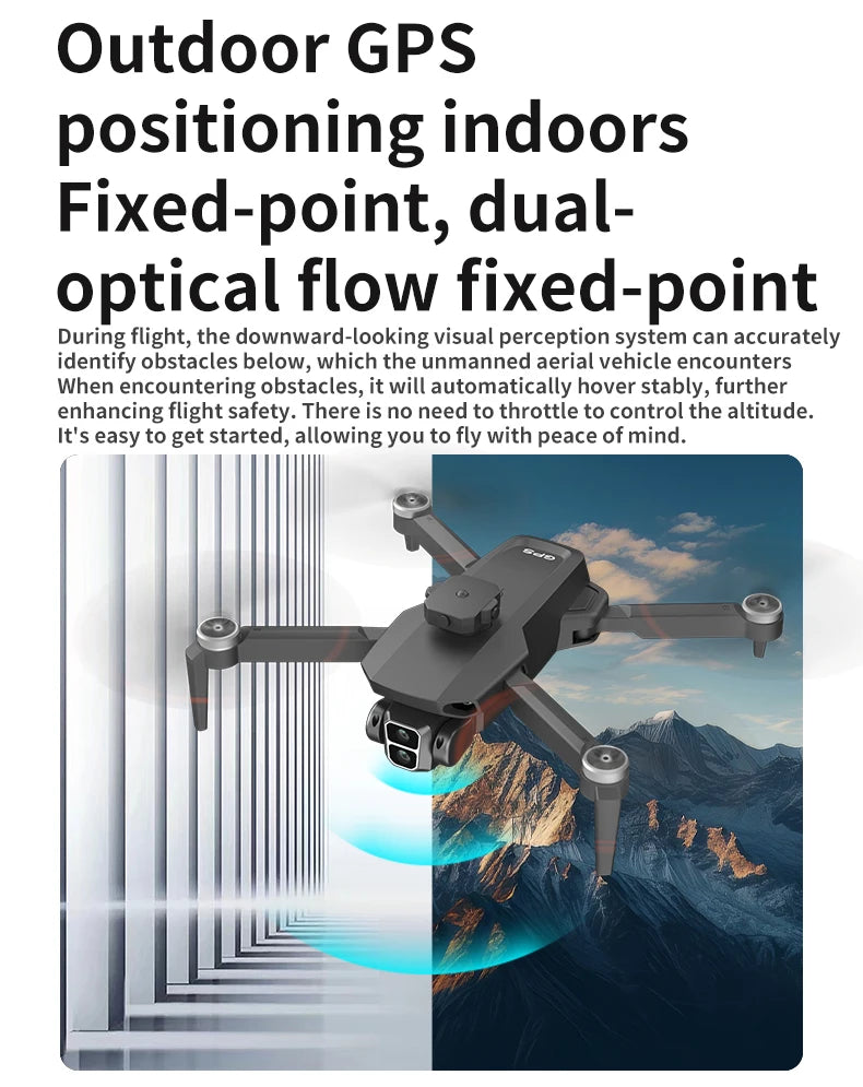 L106-1PRO GPS Professional Drone With 4K HD Camera Screen Remote 5G WIFI 3KM EIS Obstacle Avoidance FPV Brushless Quadcopter