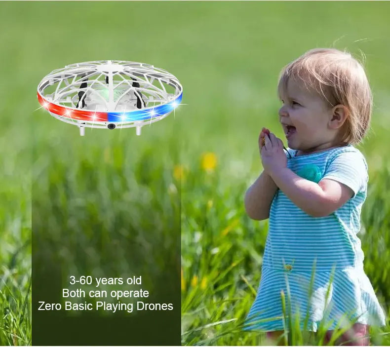 UFO induction aircraft remote control aircraft flying ball drone gesture intelligent suspended flying saucer children's toy boy