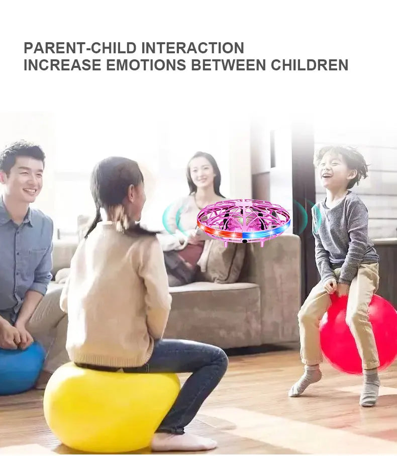 UFO induction aircraft remote control aircraft flying ball drone gesture intelligent suspended flying saucer children's toy boy