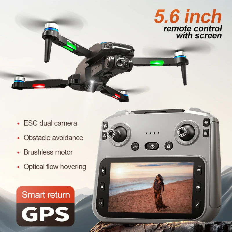 RG806 MAX Drone 8K HD Dual Cameras 5G GPS Aerial Photography 360° Obstacle Avoidance Live Video Security Surveillance Quadcopter