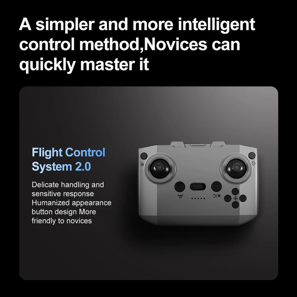 V66 Mini Drone 4K Profession HD Wide Angle Camera WiFi FPV RC Dron Height Keep Helicopter Foldable Quadcopter Kids Toys Gift 4DR