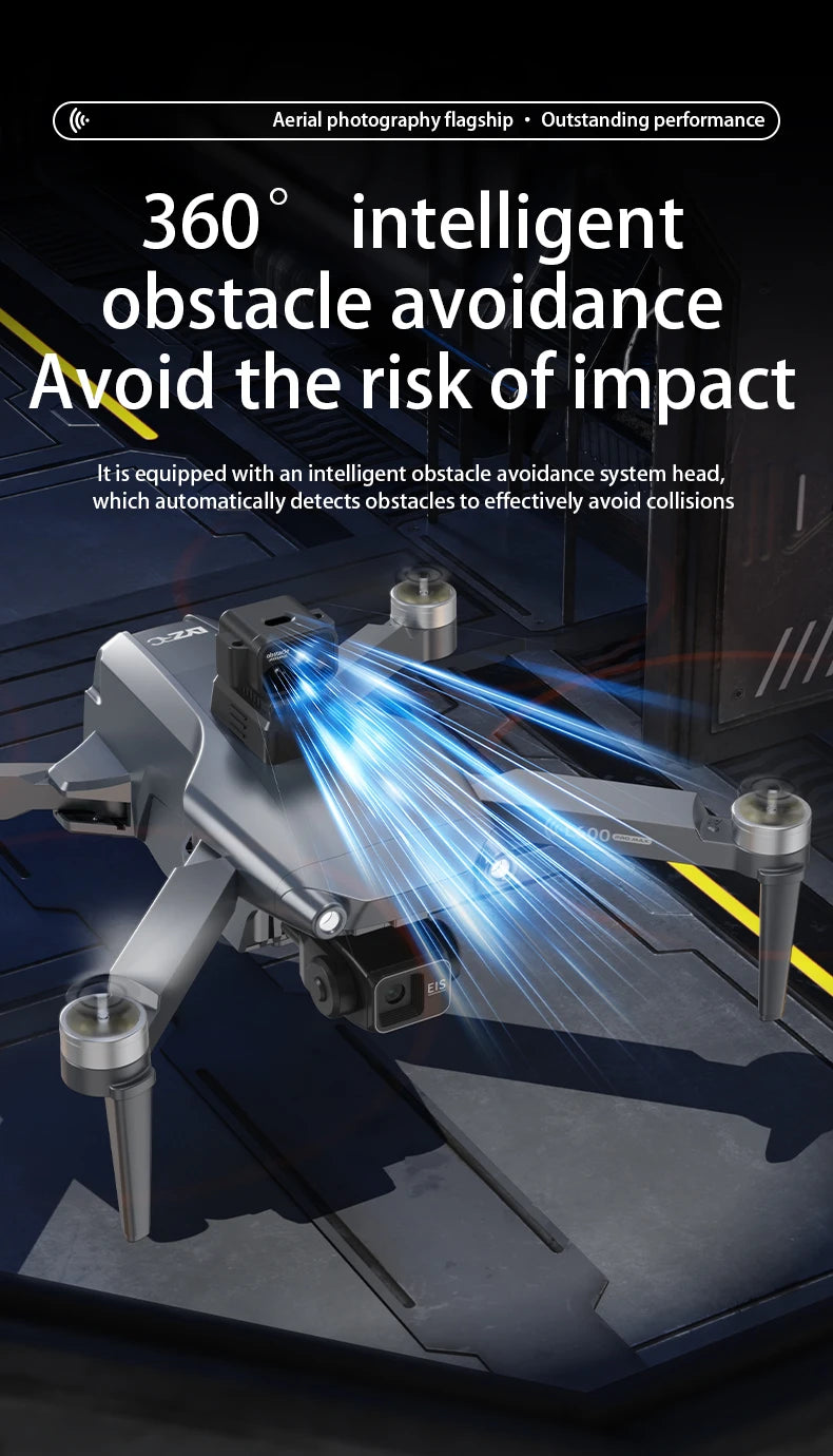 L600-1 Pro MAX 4K Professional Drone With HD Camera 3-Axis Gimbal GPS Dron 360° Obstacle Avoidance 5G WIFI RC Quadcopter Toys