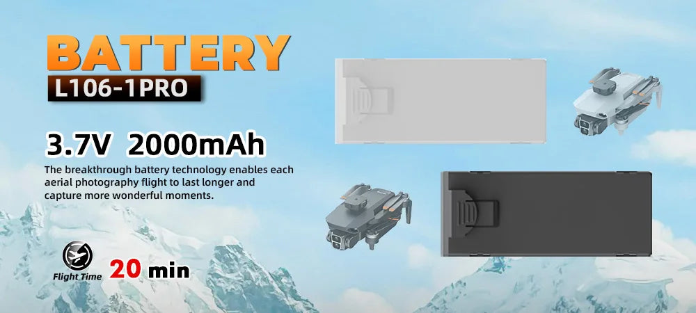 L106-1PRO GPS Professional Drone With 4K HD Camera Screen Remote 5G WIFI 3KM EIS Obstacle Avoidance FPV Brushless Quadcopter