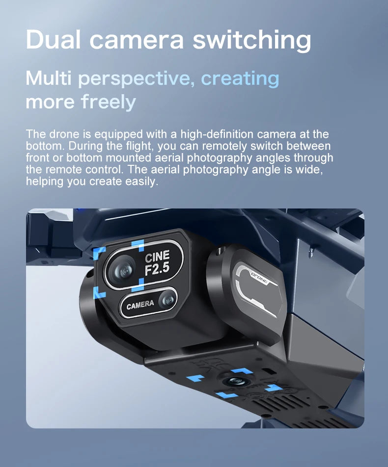 2025 New GT8 FPV Drones GPS 8K Professional HD 360° Dual Cameras 5G WIFI Brushless Motors Obstacle Avoidance Foldable Quadcopter