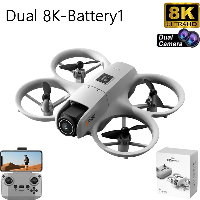 2025 NEW i1PRO Mini Drone Brushless Motor 8K Dual Camera HD Gesture Photography Quadcopters Intelligence Obstacles Avoidance UAV