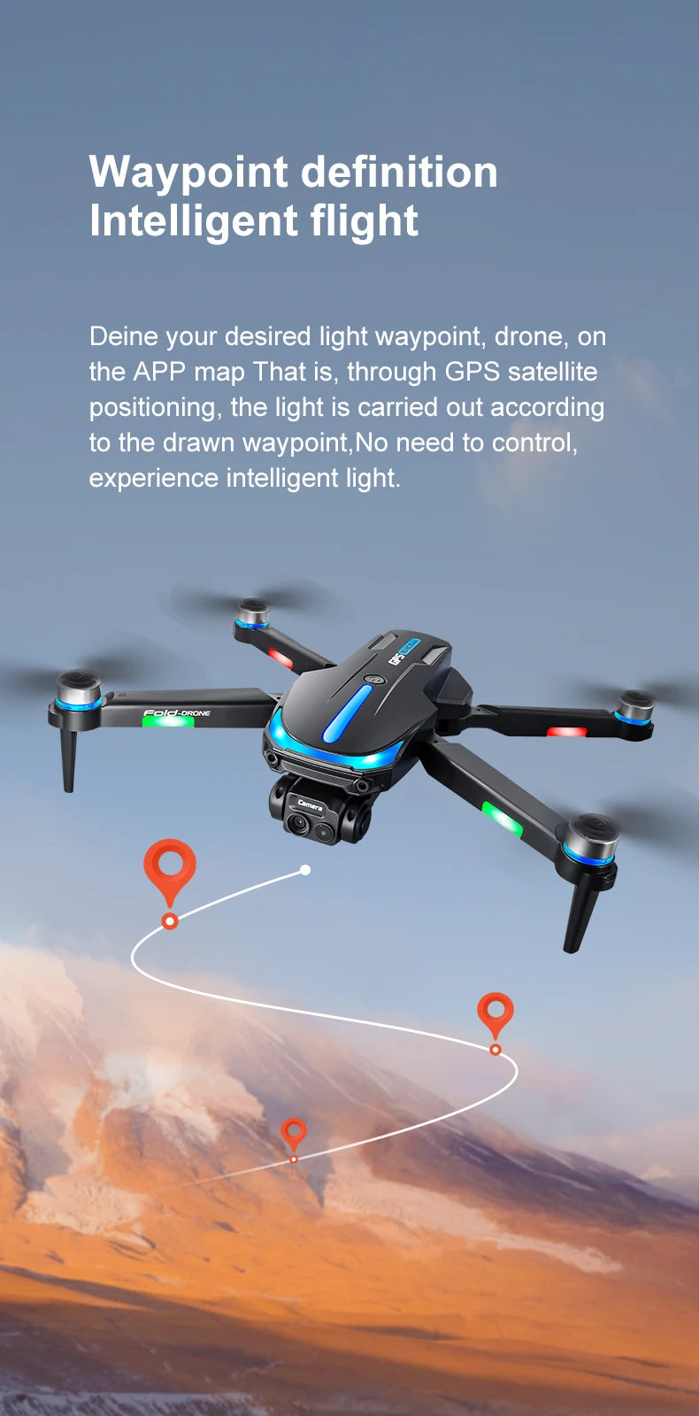 RG806 MAX Drone 8K HD Dual Cameras 5G GPS Aerial Photography 360° Obstacle Avoidance Live Video Security Surveillance Quadcopter