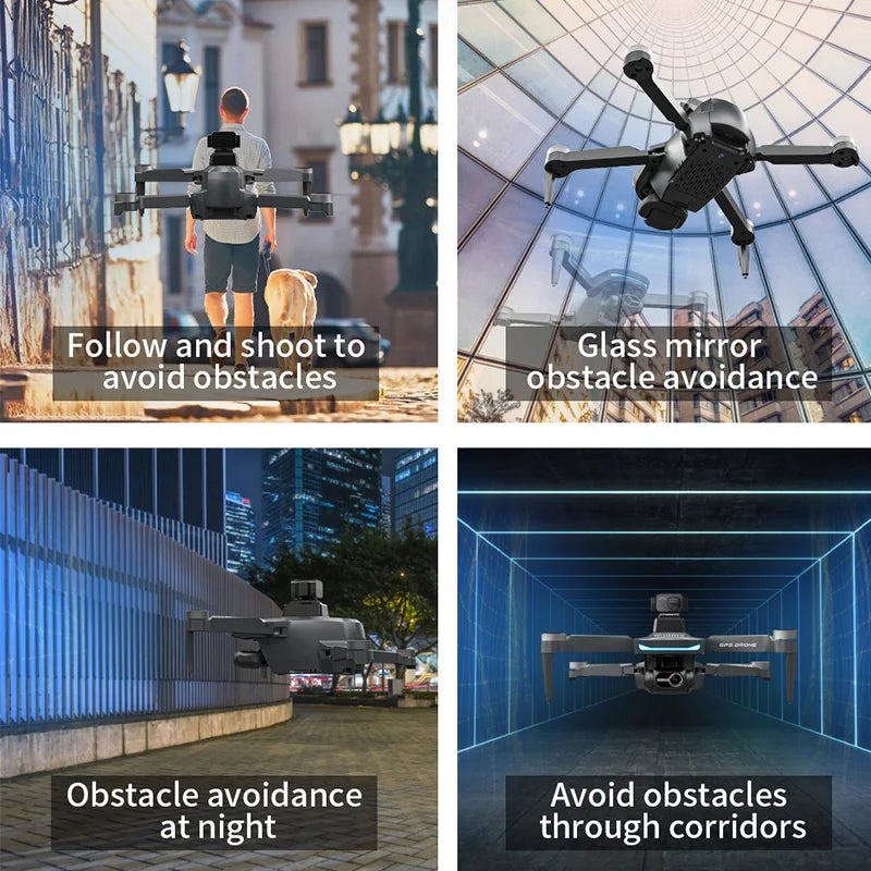 Drone L200 PRO MAX GPS with 2-axis Gimbal Professional Anti-shake 4K HD Camera FPV Drone 360° Obstacle Avoidance Quadcopter Toys