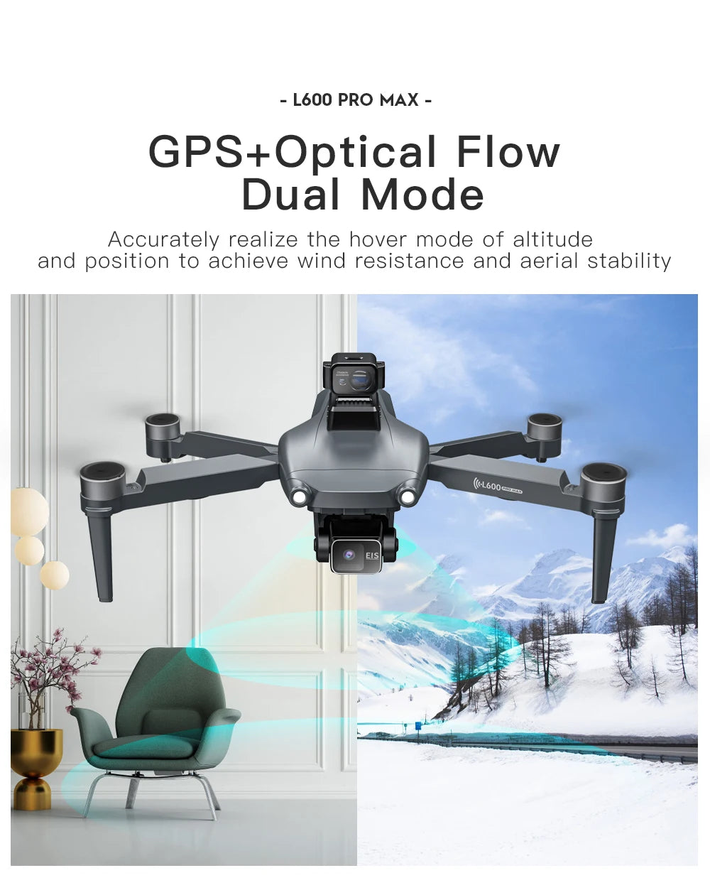 2025 New L600 PRO MAX GPS Drone 5KM 4K Professional HD Dual Camera 3-Axis Gimbal 360 Obstacle Avoidance Brushless Quadcopter Toy