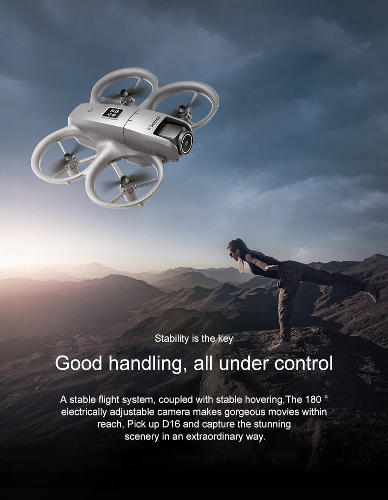 Xiaomi D16 Drone Bushless Motor 8K HD Aerial Profesional Dual-camera Helicopter Optical Flow GPS Positioning Avoidance Drone UAV
