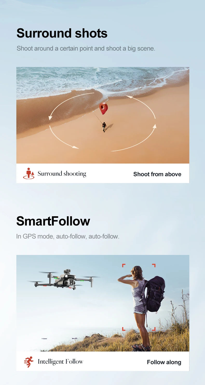 New K19 MAX GPS Drone Professional 8K Camera Aerial FPV Brush Avoiding Obstacle with Large Screen Remote Control Folding Drone