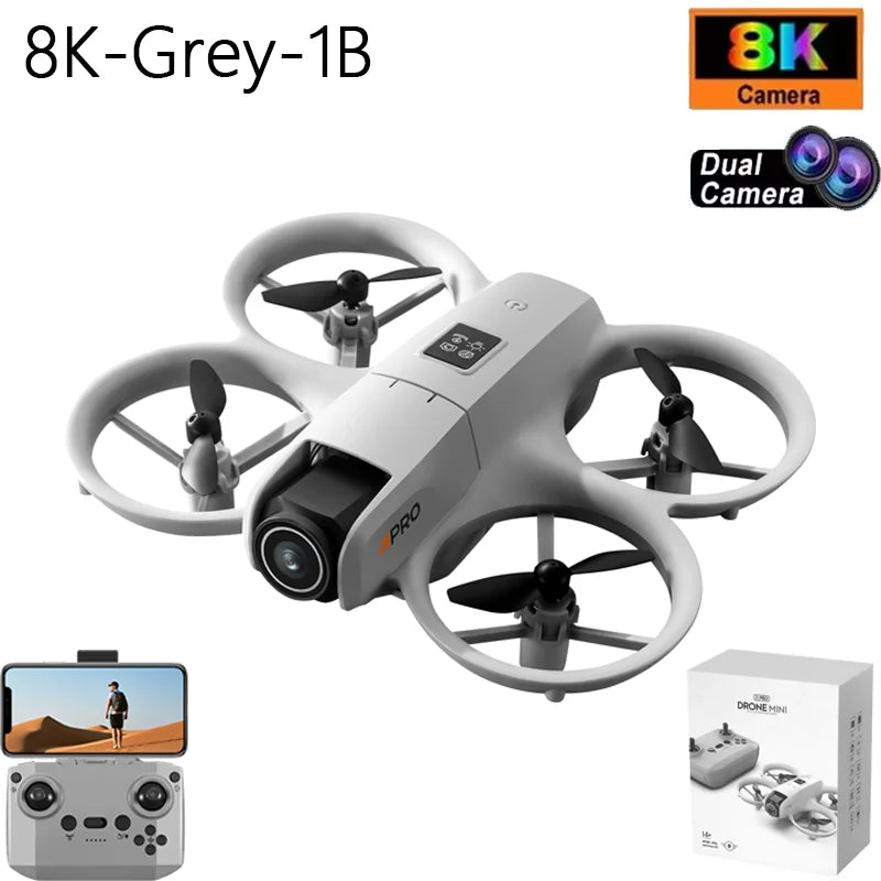 2025 NEW i1PRO Mini Drone Brushless Motor 8K Dual Camera HD Gesture Photography Quadcopters Intelligence Obstacles Avoidance UAV