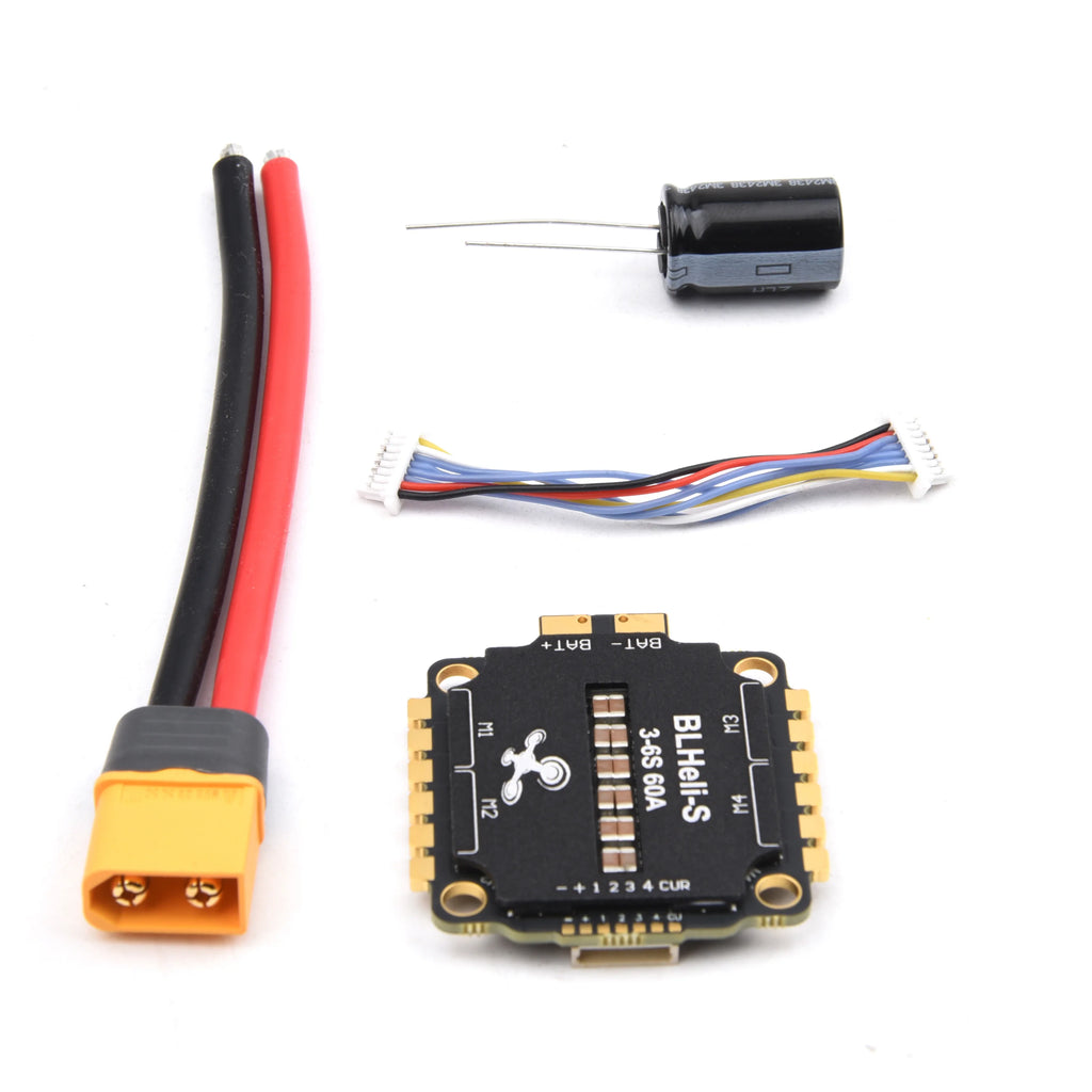 60A BLHELI_S 4IN1 3-6S Brushless ESC 30.5*30.5mm For F405 / F7 / F722 / F4 Flight Control RC FPV Racing Drone
