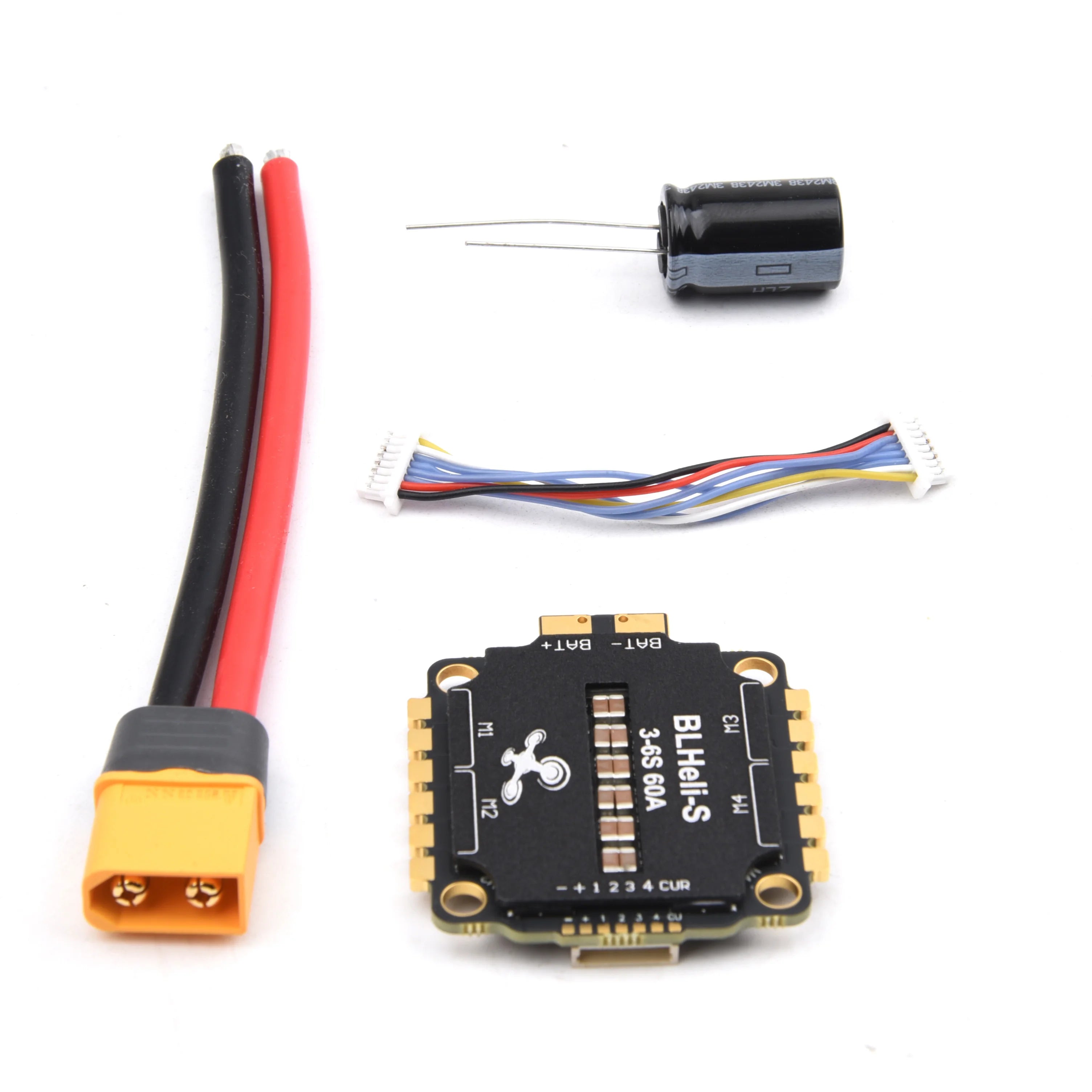 60A BLHELI_S 4IN1 3-6S Brushless ESC 30.5*30.5mm For F405 / F7 / F722 / F4 Flight Control RC FPV Racing Drone