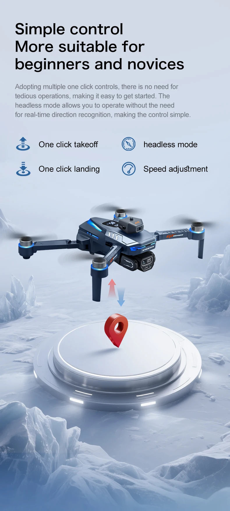 GT8 Mini Drone 8K WiFi GPS Professional HD Aerial Photography Quadcopter with Cameras Intelligent Obstacle Avoidance FPV UAV Toy