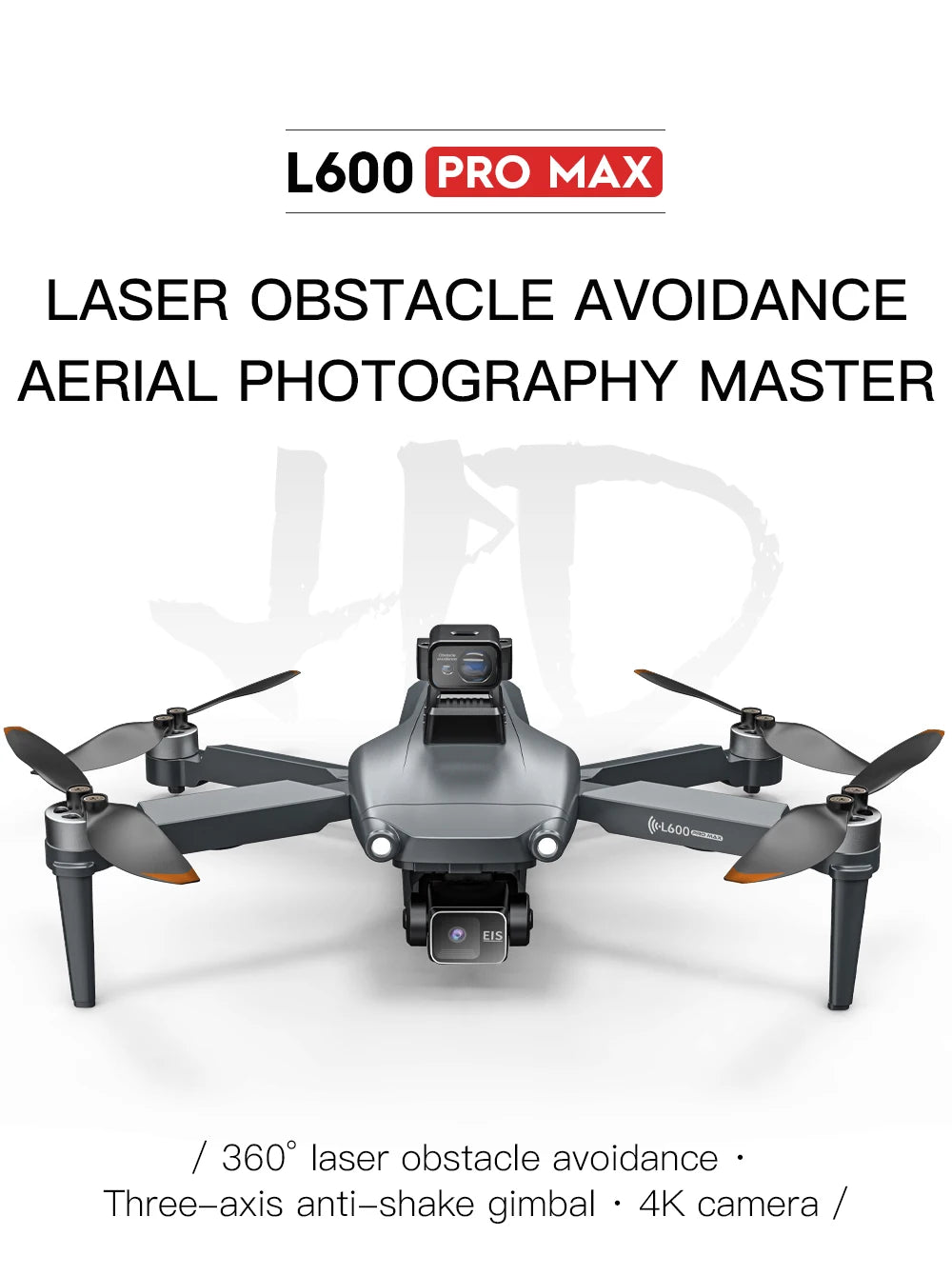 2025 New L600 PRO MAX GPS Drone 5KM 4K Professional HD Dual Camera 3-Axis Gimbal 360 Obstacle Avoidance Brushless Quadcopter Toy