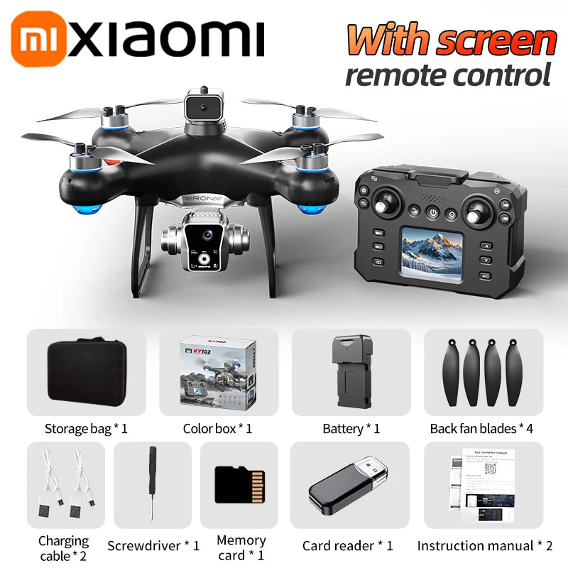Xiaomi KY102 Drone 8K Aerial HD Professional Beauty filters Dual Camera Brushless Motor Obstacle Avoidance Optical Flow Drone