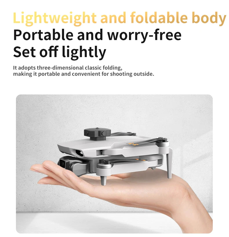 L106-1PRO GPS Professional Drone With 4K HD Camera Screen Remote 5G WIFI 3KM EIS Obstacle Avoidance FPV Brushless Quadcopter