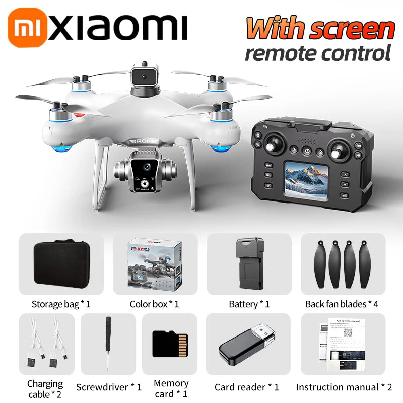 Xiaomi KY102 Drone 8K Aerial HD Professional Beauty filters Dual Camera Brushless Motor Obstacle Avoidance Optical Flow Drone