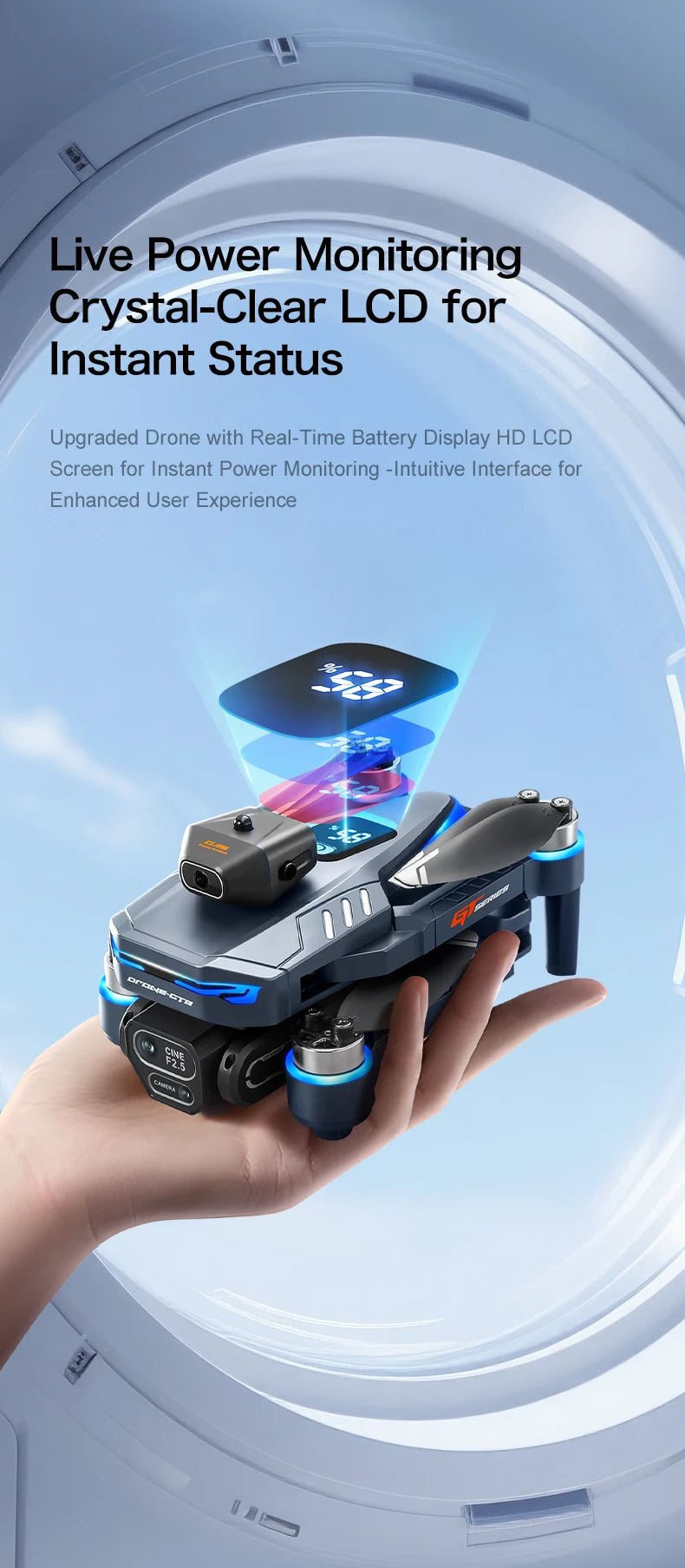 2025 NEW GT8 Drone 8K Professional Dual Camera GPS FPV Brushless Motor Optical Flow Hovering Folding Quadcopter RC Dron Toy Gift